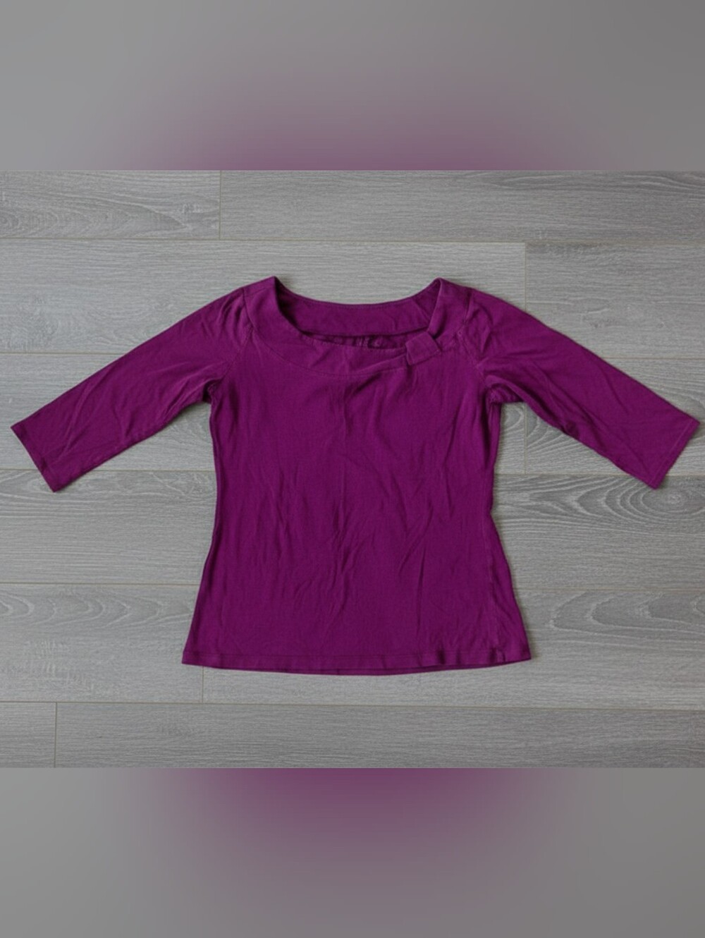 Vintage Such A Tees, Size Med, Scoop Neck 3/4 Sleeve Top in Magenta, GUC